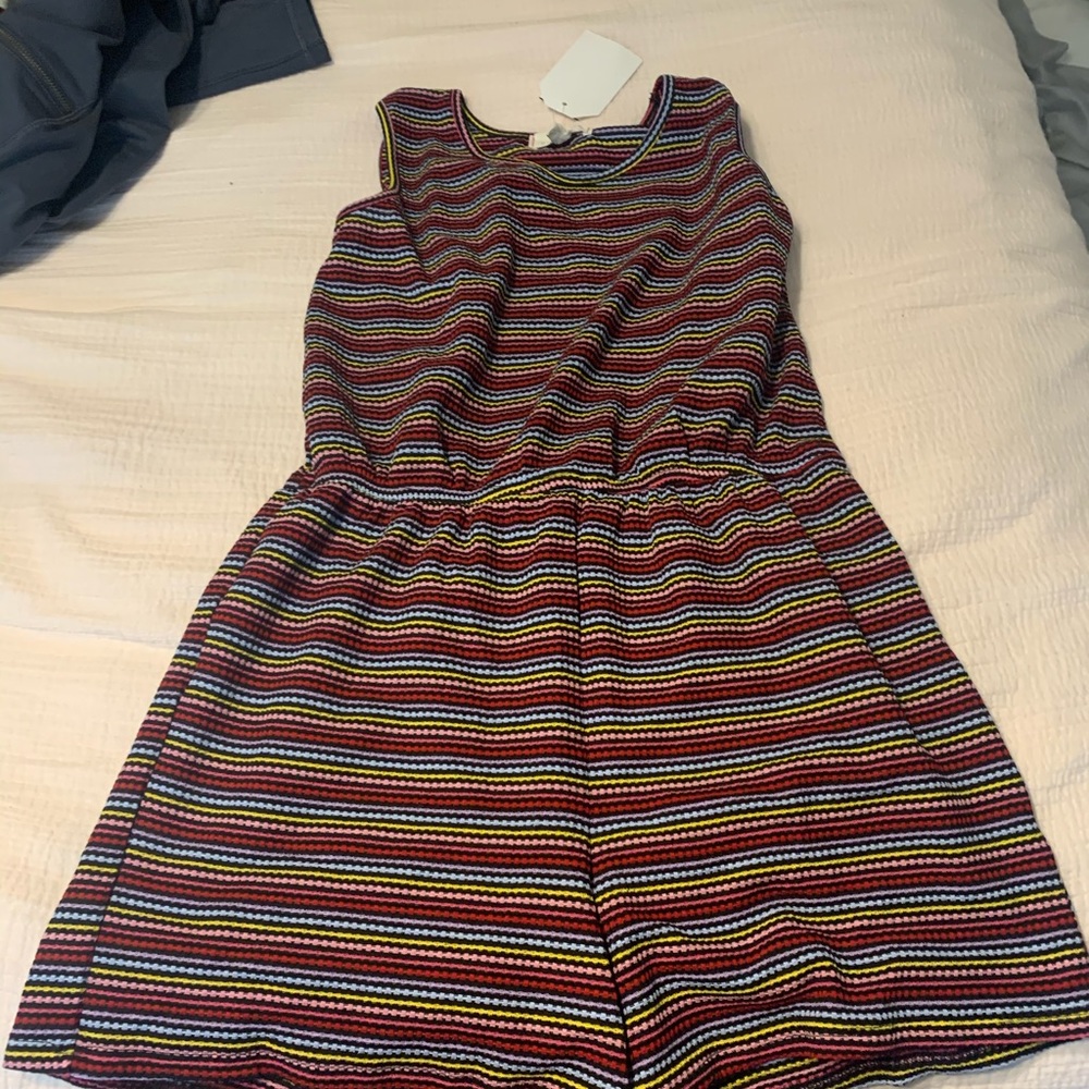 “Walking on sunshine” rainbow romper